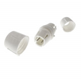 Cumpara ieftin Conector imbinare furtun Led luminos, cu 2 pini, 3 elemente cu filet, din plastic, alb