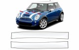 Set Stickere Capota Negru Alb MINI R50 R52 R53 R56 R57 Clubman R55 (2001-2017) Calitate Premium Performance AutoTuning