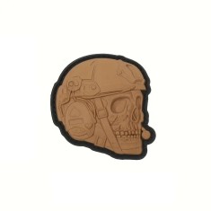 Emblema Patch Petic Model War is Hell 3D, PVC, Maro/negru 60x70 mm