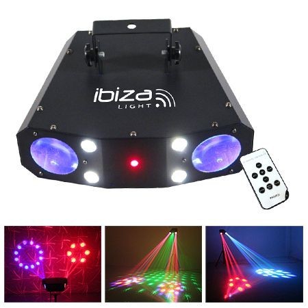 EFECT MONFLOWER LED RGBW + STROBOSCOP + LASER EFECT MONFLOWER LED RGBW + STROBOSCOP + LASER
