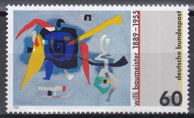 Germania 1989 - 100 de ani de la nașterea lui Willi Baumeister, pictor, MNH foto