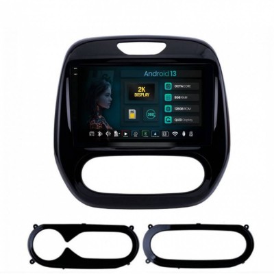 Navigatie 2K Renault Captur (2013-2019) 8GB RAM Android 13 Octacore Slot Sim 4G DSP GPS Wi-FI Carplay Android Auto USB Bluetooth Waze Touchscreen 9.5 foto