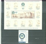 ROMANIA 2019 - EXCELENTA IN DREPT, COLITA + SERIE, MNH - LP 2263 + 2263a