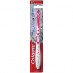 Periuta Dinti Colgate Max White, Blister, Culoare Roz/Alb, Periute de Dinti Colgate, Periute de Dinti Manuale, Periuta pentru Dinti, Perii de Dinti, A foto