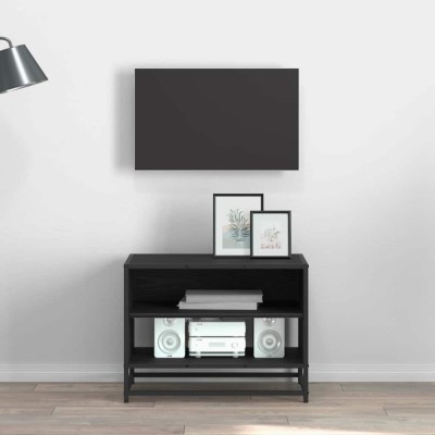 vidaXL Cabinet TV Stejar negru 61 x 40 x 46 cm Lemn compozit 883577 foto