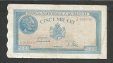 ROMANIA 5000 5.000 LEI 10 Octombrie 1944 [21] filigran bnr orizontal