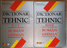Wilhelm Theiss - Dictionar tehnic german-roman , doua volume (2005) foto