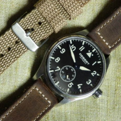 Ceas barbati, model Pilot Aviator DEBERT automatic/mecanic/analogic/vintage