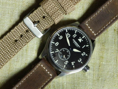 Ceas barbati, model Pilot Aviator DEBERT automatic/mecanic/analogic/vintage foto