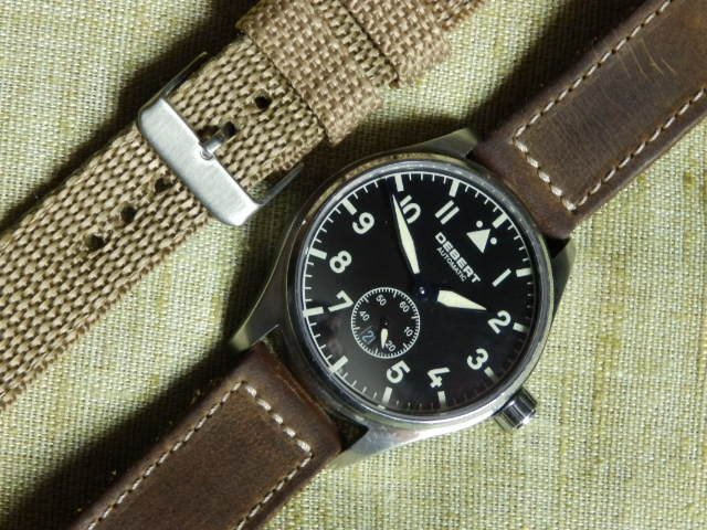 Ceas barbati, model Pilot Aviator DEBERT automatic/mecanic/analogic/vintage