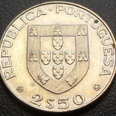Moneda 2,5 Escudos- PORTUGALIA, anul 1977 *cod 557 - varianta comemorativa!