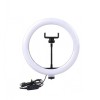 Lampa circulara LED 26 cm diametru,cap bila rotativ 360 grade si suport de telefon, Dactylion