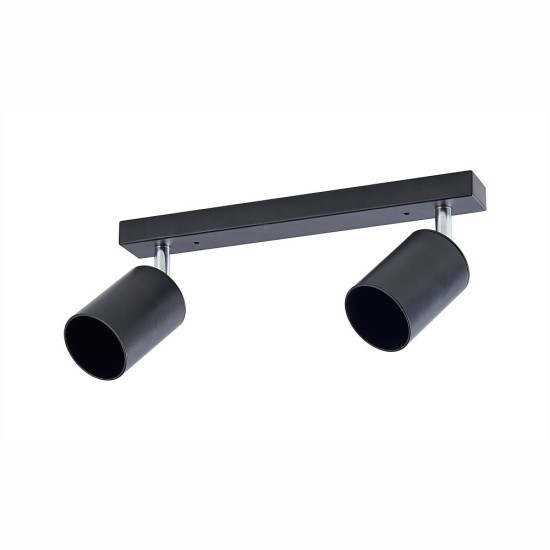 Spot Liniar Regrabil Negru 2XGU10 450mm