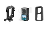 Set 3 Accesorii DJI Osmo Action 2: Carcasa Protectie, Husa Silicon, Folie Ecran+Lentila