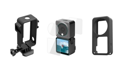 Set 3 accesorii pt DJI OSMO Action 2 Carcasa Husa de protectie Set 3 Folie foto