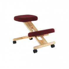 Scaun ergonomic tip kneeling chair, bordo/fag, TEMPO SCAUN ERGONOMIC TIP KNELLING CHAIR foto