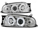 Set de faruri de tuning cu ochi de &icirc;nger halogen potrivit pentru Ford FIESTA MK4 10.1995-08.1999, stanga si dreapta Performance AutoTuning