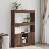 vidaXL Dulap &icirc;nalt, stejar maro, 92x33x140 cm, lemn prelucrat