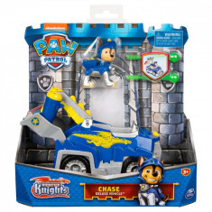 Set masinuta cu figurina, Paw Patrol, Rescue Knights Chase, 20133696