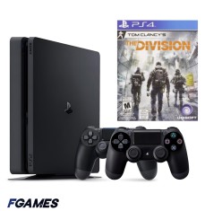 Consola Sony Playstation 4 Slim Ps4 1tb + Doua Controllere + Tom Clancy&amp;#x2019;s The Division PlayStation 4, Second-Hand