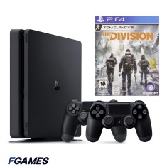 Consola Sony Playstation 4 Slim Ps4 500gb + Doua Controllere + Tom Clancy&amp;#x2019;s The Division PlayStation 4, Second-Hand