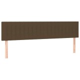 Cumpara ieftin Tablii de pat, maro inchis, 180x5x78/88 cm, textil