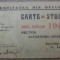 Carte de student Universitatea Bucuresti, 1947-48, rector Alexandru Rosetti