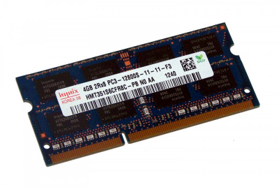 Memorie laptop 4GB DDR3 Hynix PC3-12800 1600Mhz HMT351S6CFR8C foto