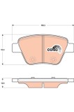 TRW GDB1841 COTEC set placute frana,frana disc