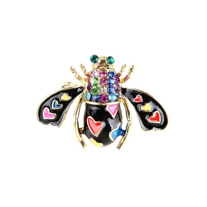 Brosa Insecta cu email multicolora