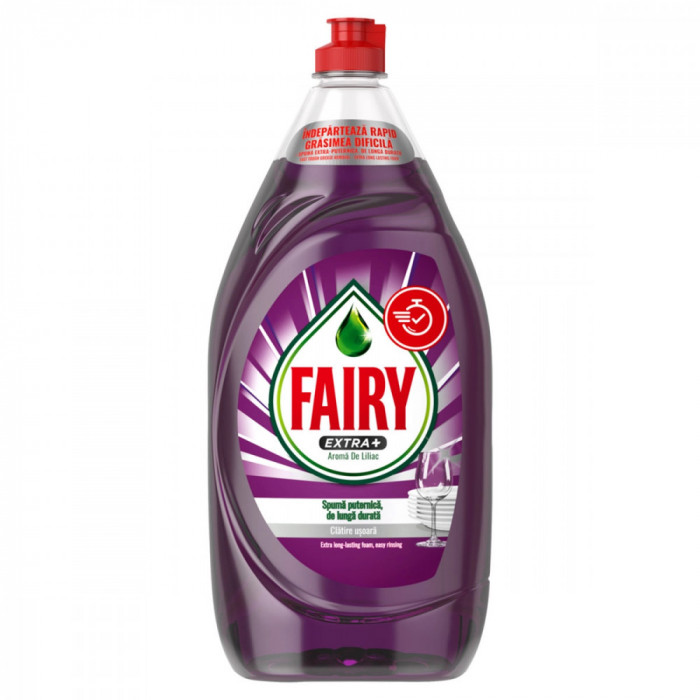 Detergent Lichid Pentru Vase, Fairy, Extra+ Liliac, 1.35L