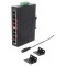 Switch Ethernet neadministrabil 8 porturi 12-48VDC