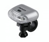Lampa Fata LED Bicicleta AVX-URZ0067, 5 LED, 3 Functii, Montaj Ghidon, Argintiu, Baterii AAA