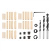 Imbinari, burghie, dibluri, pentru lemn, set 43 piese, Verto&nbsp;