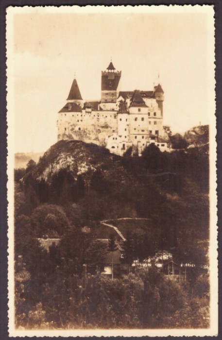 1697 - BRAN, Brasov, Dracula Castle, Romania - old postcard, real Photo - unused
