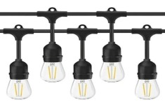 Ghirlanda luminoasa exterior, decorativa, 10m, 10 dulie E27, interconectabila, foto