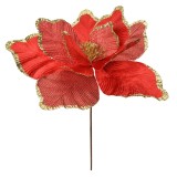 Cumpara ieftin Craciunita artificiala rosie aurie &Oslash; 44x46 cm