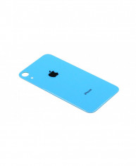 Capac Baterie Apple iPhone XR Albastru, cu gaura pentru camera mare foto