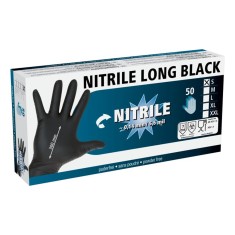 Mănuși nitril lung - 50 buc foto