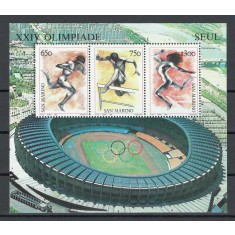 San Marino 1988 Mi 1399/401 - JO Seul, sport