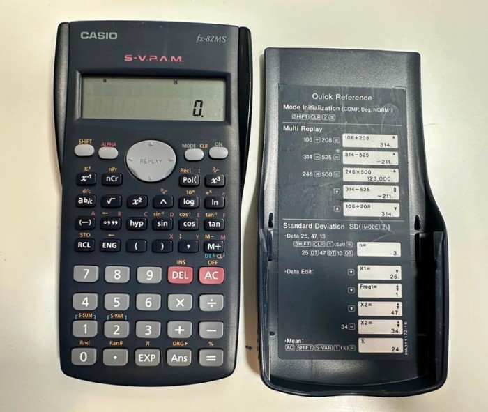 Calculator stiintific Casio fx-82MS &ndash; functie S-V.P.A.M, 240 functii