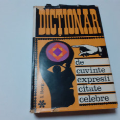 Dictionar de cuvinte , expresii, citate celebre, I. Berg, 1968