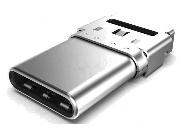 Mufă USB C 3.2 5A Orizontală Top Board Mount