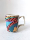 Cana ceramica Rosenthal Germany FLASH ON, design Dorothy Hafner, anii 80,
