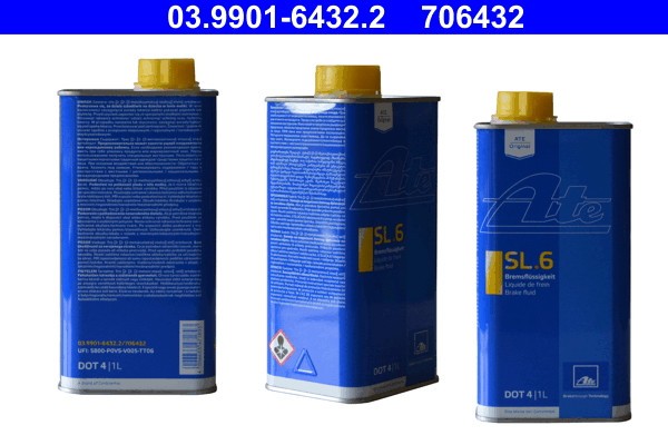 ATE 03.9901-6432.2 SL.6 DOT 4 Lichid de frana
