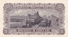 ROMANIA 25 LEI 1952 VF foto