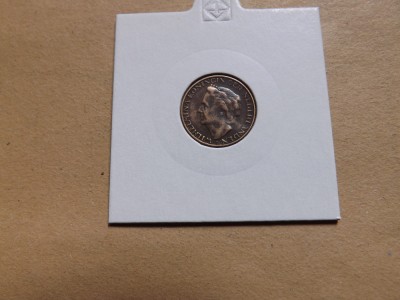 Olanda 1 Cent 1948 - Wilhelmina foto