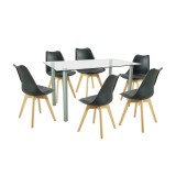 Set de masă Midori 6 1 negru