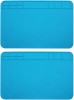 Covorase Reparatii Silicon 30x20cm Set 2 Albastru Antistatic Termorezistent ESD Izolator Platforma Montaj Electronice