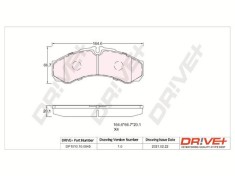 Dr!ve+ DP1010.10.0845 set placute frana,frana disc